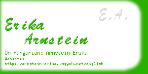 erika arnstein business card